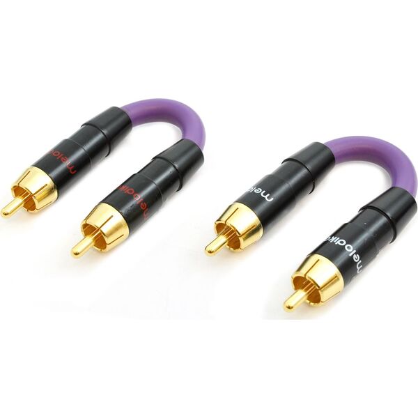 Adapter AV Melodika RCA (Cinch) x2 - RCA (Cinch) x2 fioletowy 6094248 5907609000026