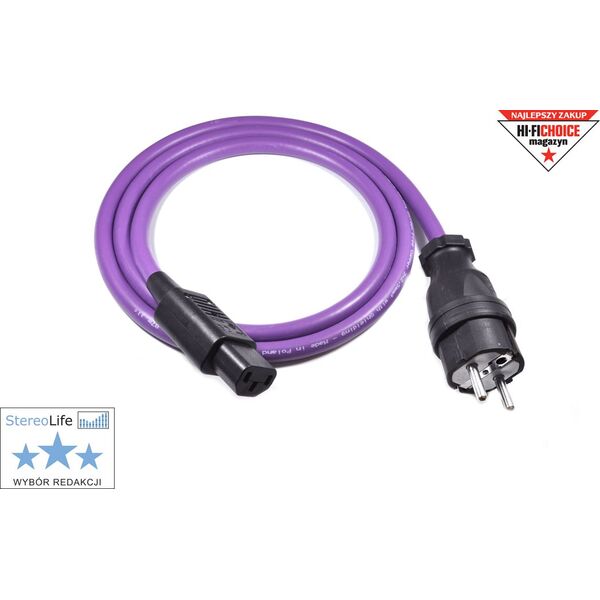 Kabel zasilający Melodika Melodika MDP20 Przewód zasilający z uziemieniem (sieciowy) 3x2,5mm2 (Schuko-IEC C13) - 2m 6094348 5907609002051