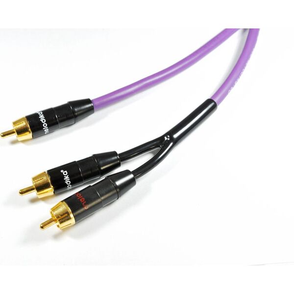 Kabel Melodika RCA (Cinch) - RCA (Cinch) x2 0.5m fioletowy 6094399 5907609004291
