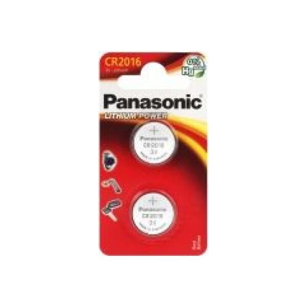 Panasonic Bateria Lithium Power CR2016 90mAh 2 szt. 6098336 5025232060665