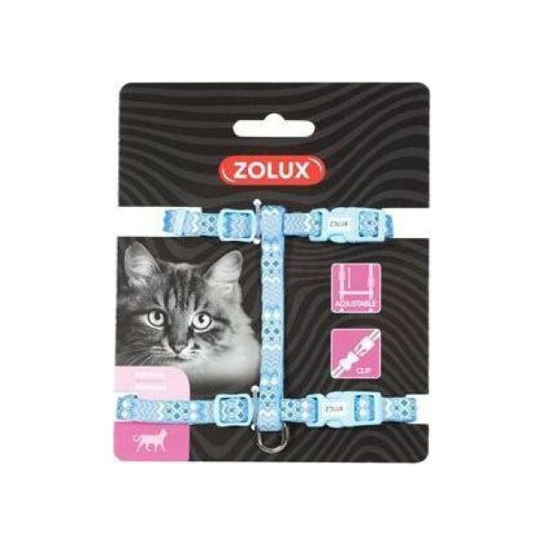 Zolux Szelki nylon regul. ETHNIC kol. niebieski 6107009 3336026200276