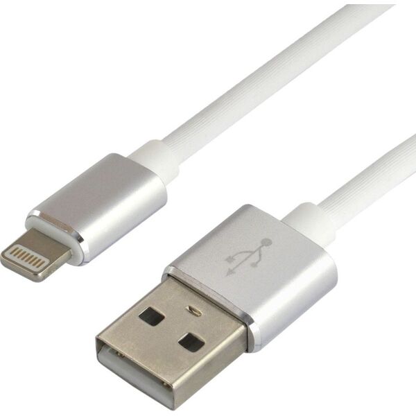 Kabel USB EverActive USB-A - Lightning 1 m Biały (CBS-1IW) 6121709 5903205770721
