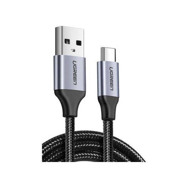 Kabel USB Ugreen USB-A - USB-C 1 m Czarny (60126) 6213790 6957303861262