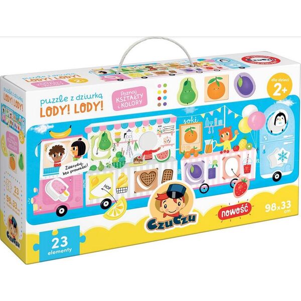 Czuczu Puzzle z dziurką Lody Lody 6298299 5902983490418