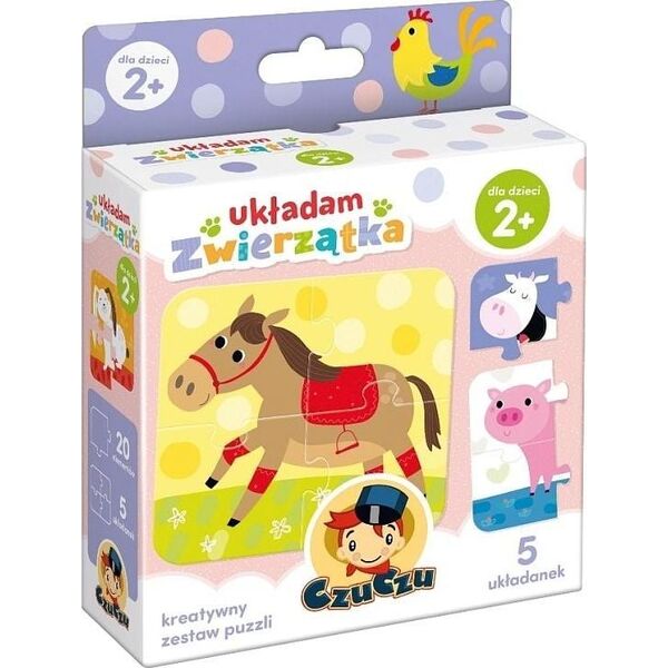 Czuczu Układanka Ukladam zwierzątka 2+ 6308849 5902768336559