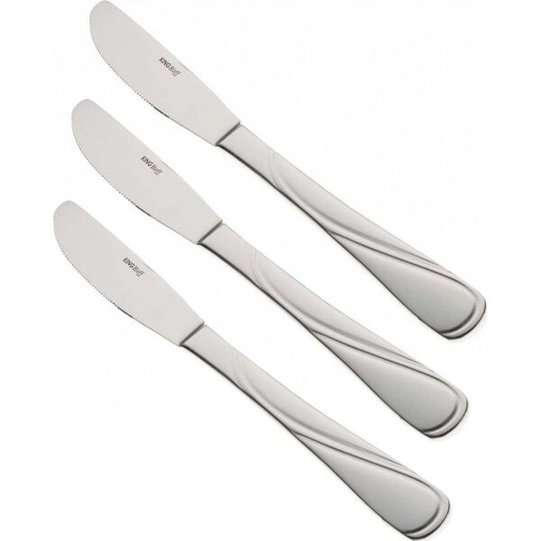 KingHoff NÓŻ OBIADOWY 3 szt.KINGHOFF KH-1443 połysk 6309659 5908287214439