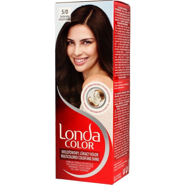 Londacolor Cream farba do włosów nr 5/0 średni brąz 6343922 3614229356922
