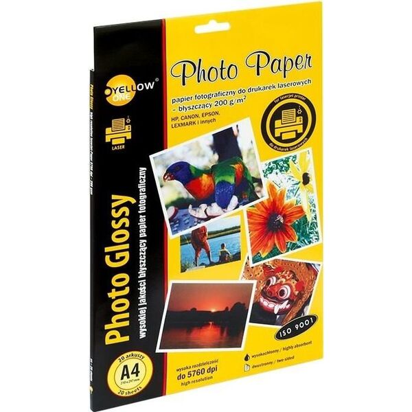 Yellow One Papier fotograficzny do drukarki A4 (350130) 6403006 5903364238209