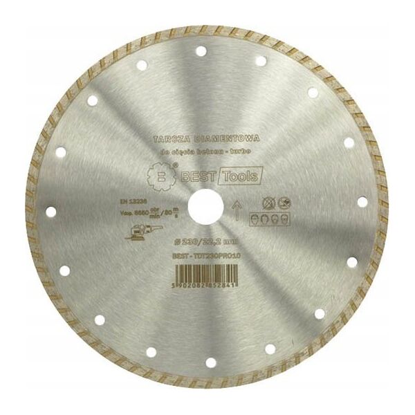 Best-Tools TARCZA DIAMENTOWA 125x22,2mm TURBO STANDARD LION BEST - TDT125PRO10 6411232 5902082852834