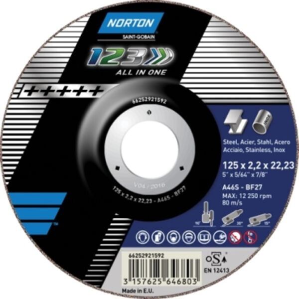 Norton Clipper TARCZA FLEX 42 115x2,2x22,2 A 46 S 1-2-3 NORTON - 66252829704 6411257 3157625666269