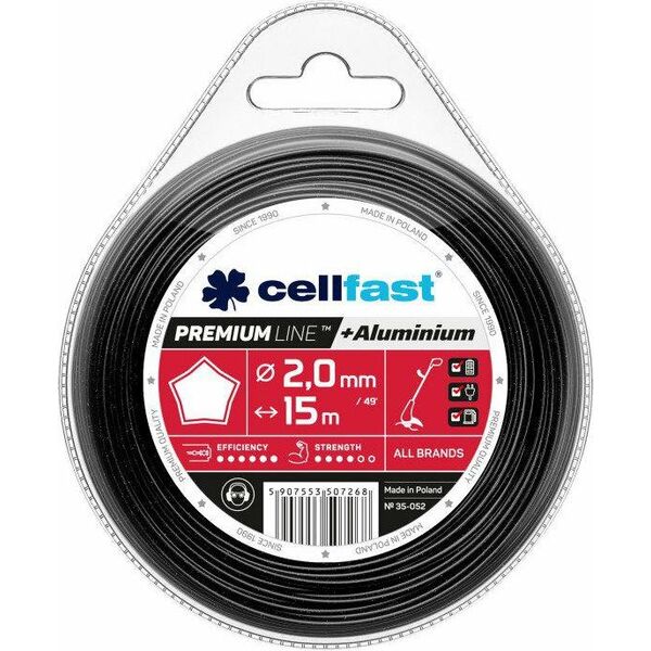 Cellfast ŻYŁKA TNĄCA PREMIUM 2,7mm / 15m GWIAZDKA CELLFAST - 35-055 6411338 5907553507282