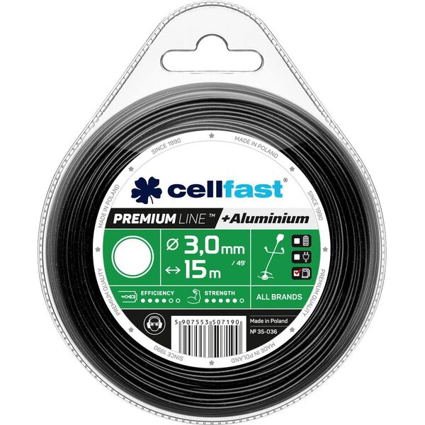 Cellfast żyłka tnąca premium 3,0mm /15m, okrągła (35-036) 6411347 5907553507190