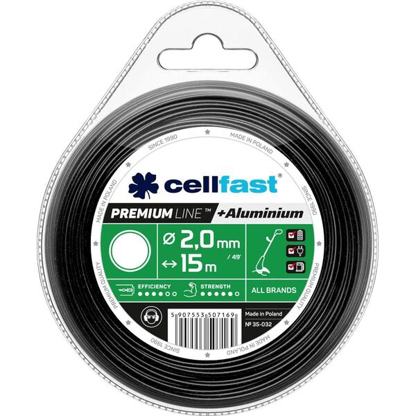 Cellfast żyłka tnąca premium 2,0mm / 15m okrągła (35-032) 6411350 5907553507169