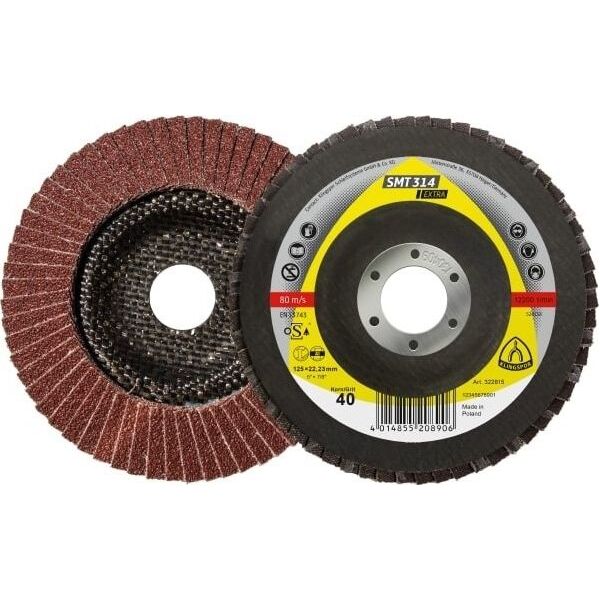 Klingspor ściernica listkowa talerzola SMT314 125mm granulacja 60 (322817) 6417968 4014855208920
