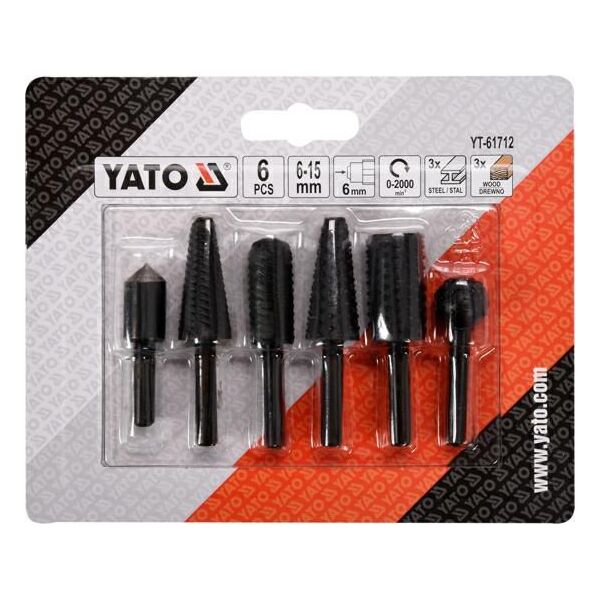 Yato YATO FREZY DO METALU 3szt. I DREWNA 3szt. YT-61712 6419344 5906083040337