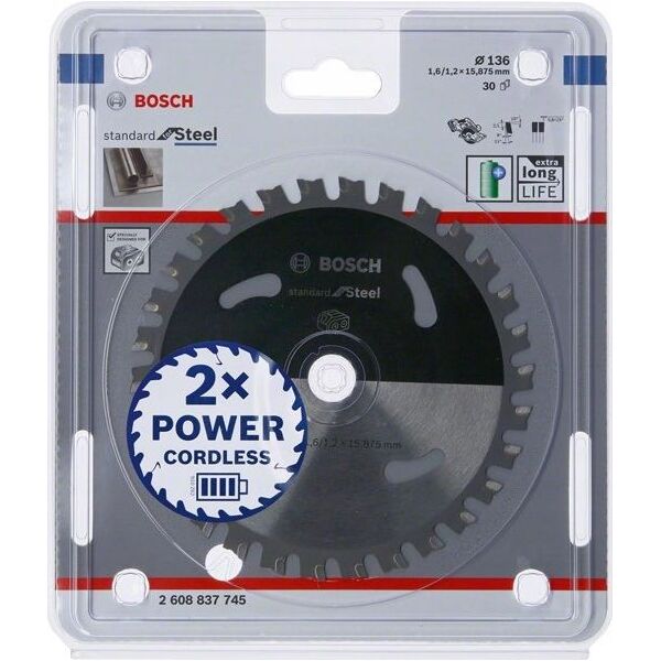 Bosch tarcza Standard Stal 136x15,875x30 (2608837745) 6419421 3165140958677