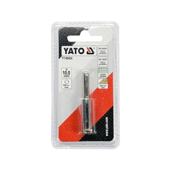 Wiertło Yato do betonu walcowe 10mm  (YT-60424) 6419567 5906083048357