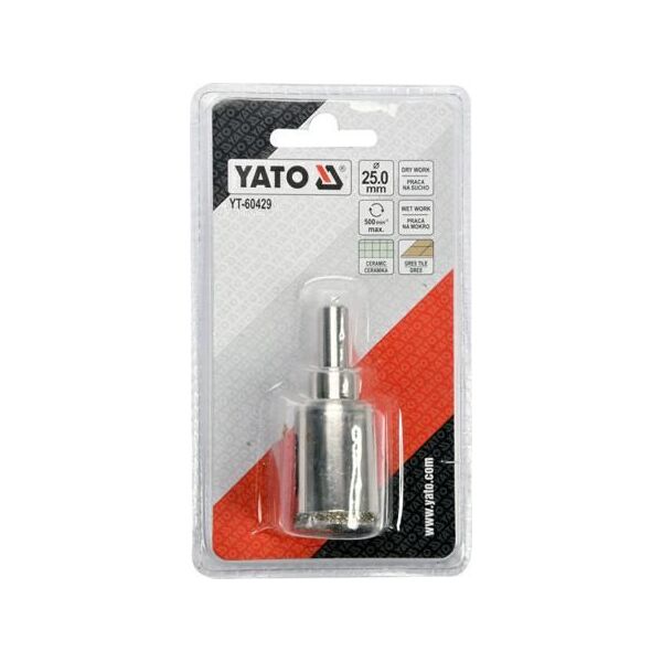 Wiertło Yato do betonu walcowe 25mm  (YT-60429) 6419572 5906083048401