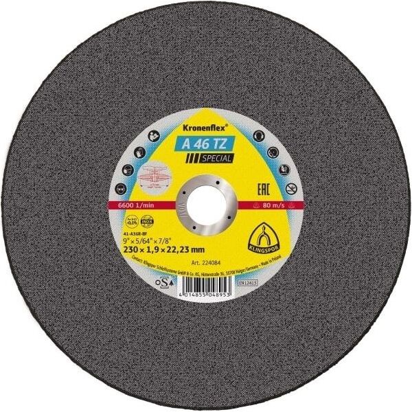 Klingspor tarcza do cięcia metalu 125mm x 1,6mm x 22,2mm (187171) 6420789 4014855053612