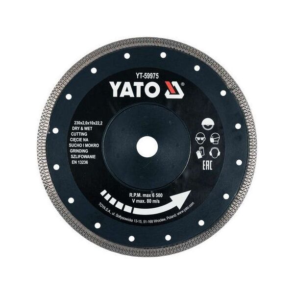 Yato tarcza diamentowa 230mm do ceramiki (YT-59975) 6420888 5906083044540