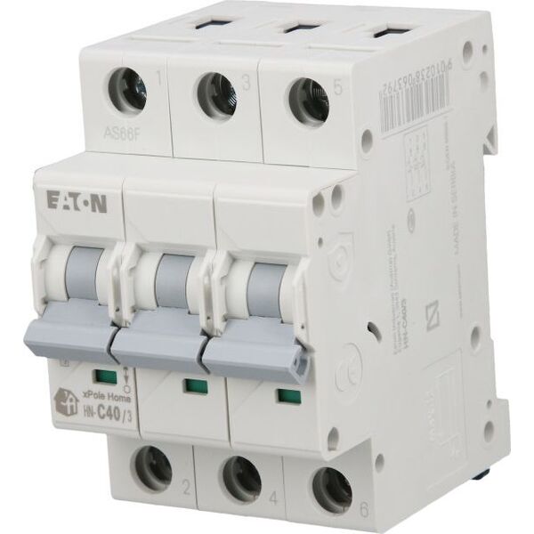 Eaton Wyłącznik nadprądowy 3P C 40A 6kA AC xPole Home HN-C40/3 194895 6458943 9010238063792