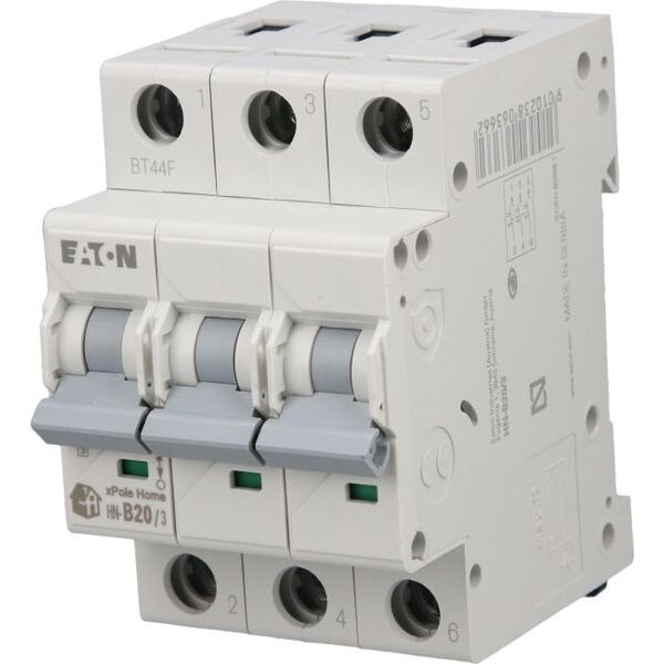 Eaton Wyłącznik nadprądowy 3P B 20A 6kA AC xPole Home HN-B20/3 194882 6458958 9010238063662