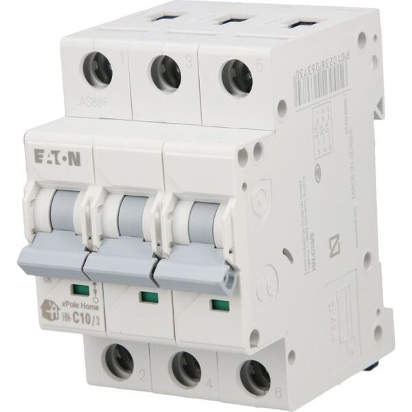 Eaton Wyłącznik nadprądowy 3P C 10A 6kA AC xPole Home HN-C10/3 194889 6458959 9010238063730