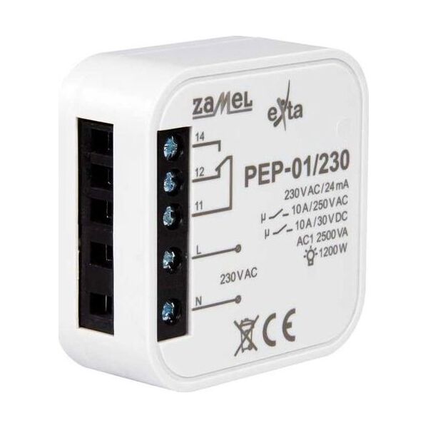 Zamel Przekaźnik elektromagnetyczny dopuszkowy 230VAC 10A PEP-01/230 EXT10000256 6459271 5903669347736