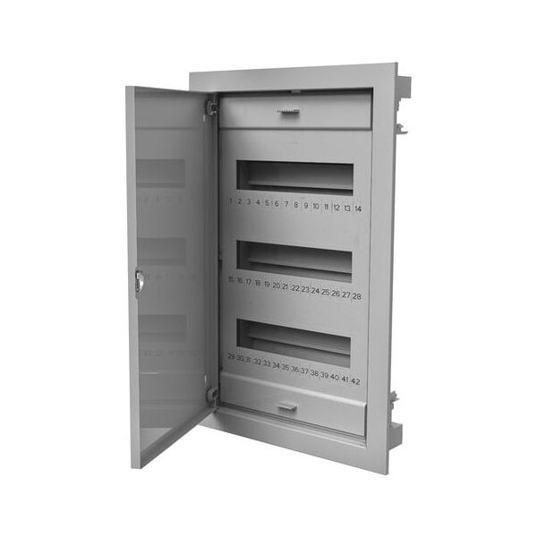 Pawbol Rozdzielnica modułowa 3x12 podtynkowa z metalowymi drzwiami IP40 N+PE C.1536 6459710 5901350808313