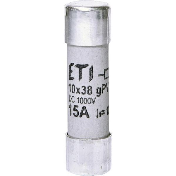 Eti-Polam Wkładka bezpiecznikowa cylindryczna PV 10x38mm 15A gPV 1000V DC CH10 002625112 6460389 3838895626985