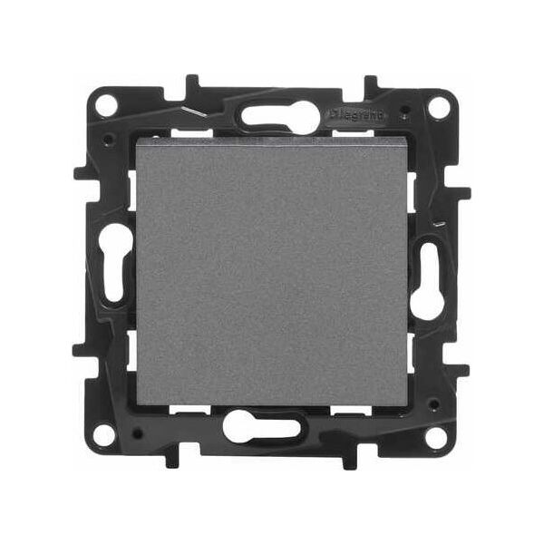 Legrand Niloe Step - łącznik jednobiegunowy 10 AX- kolor stalowy 863401 6461058 3414971839052
