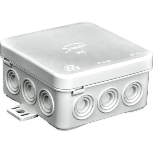 Simet Puszka elektroinstalacyjna N5 odgałęźna natynkowa IP54 szara (83005002) 6482552 5907813219771