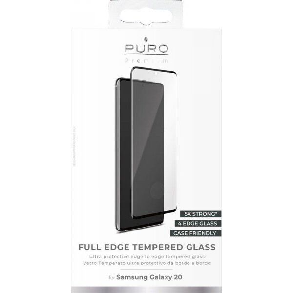 Puro Puro Premium Full Edge Tempered Glass Case Friendly do Samsung Galaxy S20 6532706 8033830289118