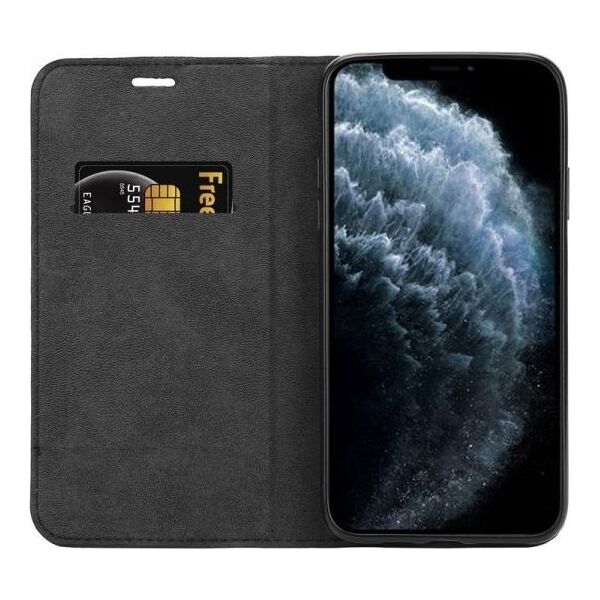 Crong Crong Folio Case Etui iPhone 11 Pro Max z klapką na magnes (czarny) 6542328 5907731982986