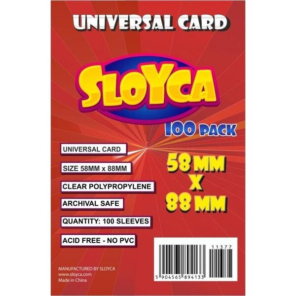 Sloyca Koszulki Universal Card 58x88mm (100szt) SLOYCA 6547925 5903268596078