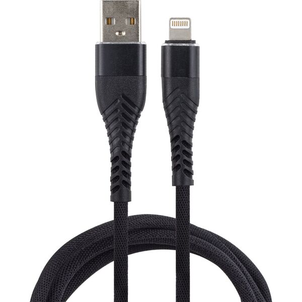 Kabel USB Libox USB-A - Lightning 1 m Czarny (BX8677) 6578152 5902689075858