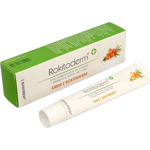 Kosmed Rokitoderm Krem z rokitnikiem do twarzy, rąk i ciała 20ml 6607043 5907681800576