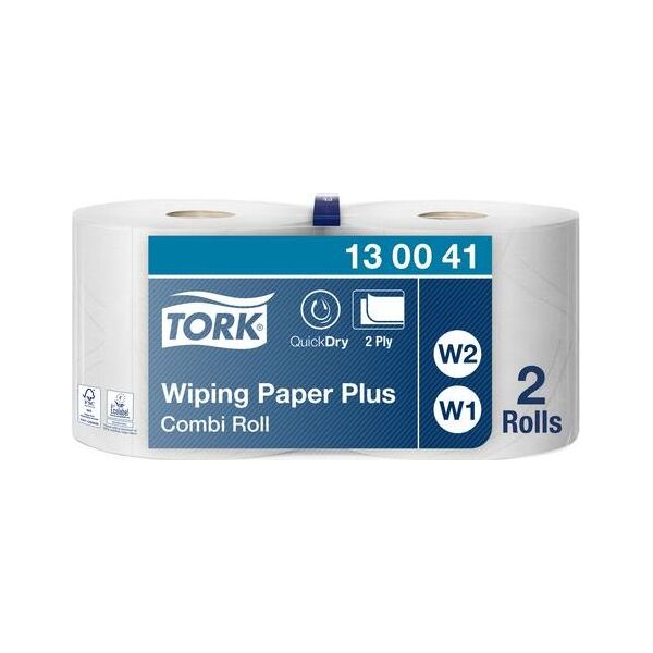 Staples TORK Czyściwo przemysłowe, w małej roli 420 Performance, białe (23,5cm x 255m) 6609584 7322540182293