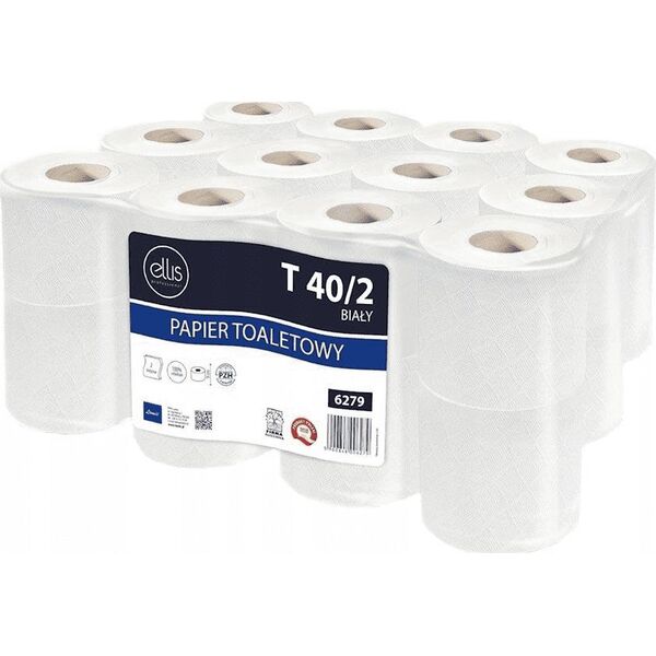 Ellis Papier toaletowy T40/2 biały 24szt. 6279 6616048 5900848006279