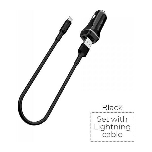 Ładowarka Borofone 2x USB-A 2.4 A  (BFO-BZ2-L-B) 6640078 6957531081890