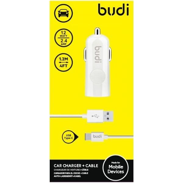 Ładowarka Budi 1x USB-A 2.4 A  (BD062T) 6640091 6971536920817