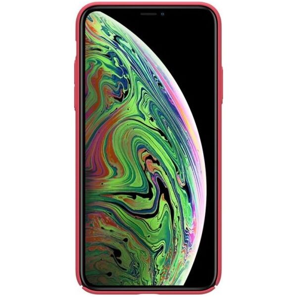 Nillkin Nillkin Super Frosted Shield - Etui Apple iPhone 11 Pro z wycięciem na logo (Bright Red) 6644720 6902048186491