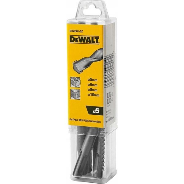 Wiertło Dewalt do betonu SDS+ 5 6 10 8mm 5szt. (DT60301-QZ) 6658884 5035048095454