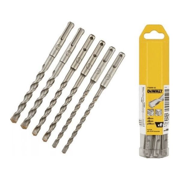 Wiertło Dewalt SDS+ 10 6 8mm zestaw (DT60302-QZ) 6658885 5035048095461