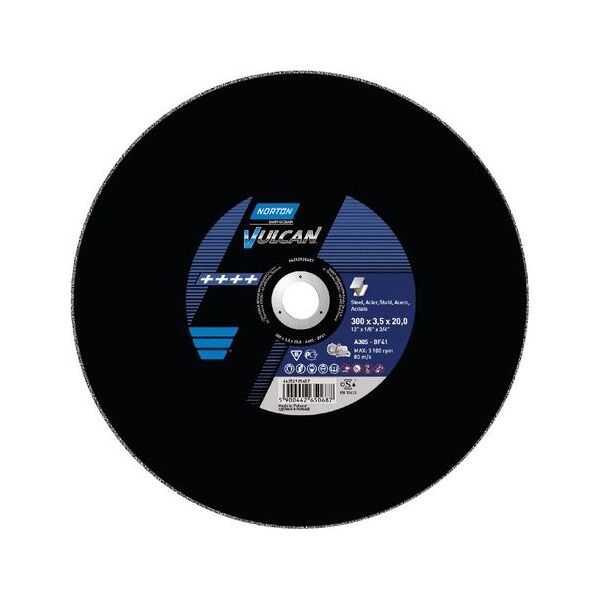 Norton Clipper tarcza do metalu 350mm x 3.5mm x 25.4mm T41 A30S FIX80 (66252925469) 6665155 5900442650816