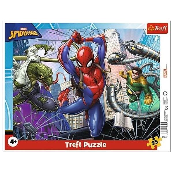 Trefl Puzzle 25 szt. Odważny Spiderman (31347) 6675377 5900511313475