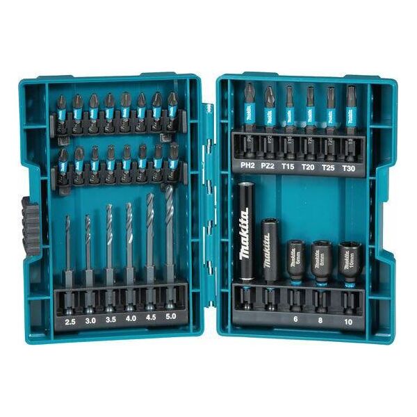 Makita MAKITA ZESTAW WIERTEŁ I KOŃC.+NAS.33el MB-66896 6685383 88381540025