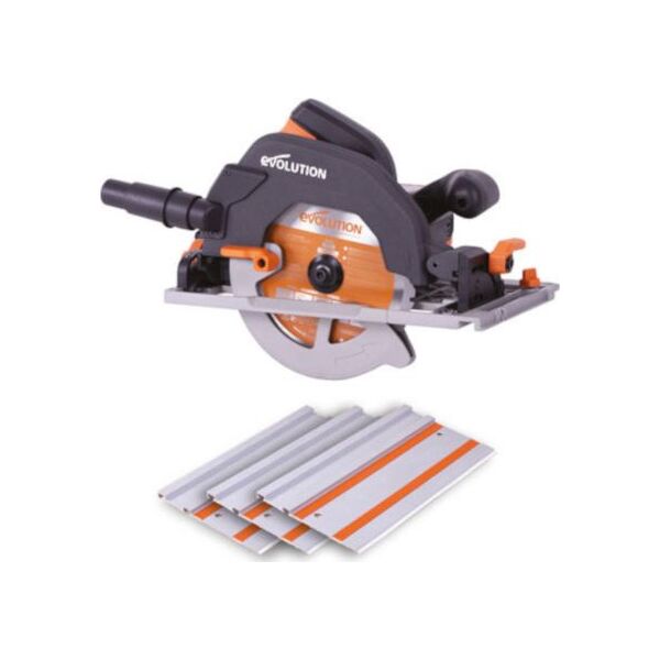 Pilarka tarczowa Evolution R185CCSX 1600 W 185 mm + szyna prowadząca 6705069 849713074508
