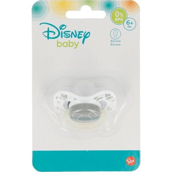 Disney Mickey Mouse - Smoczek silikonowy 6 m+ uniwersalny 6770547 8412497908103