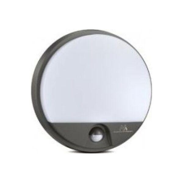 Lampa sufitowa Maclean Lampa LED Maclean MCE291 GR z czujnikiem ruchu na podczerwień 1100lm 15W IP54 szara 6858317 5902211116394